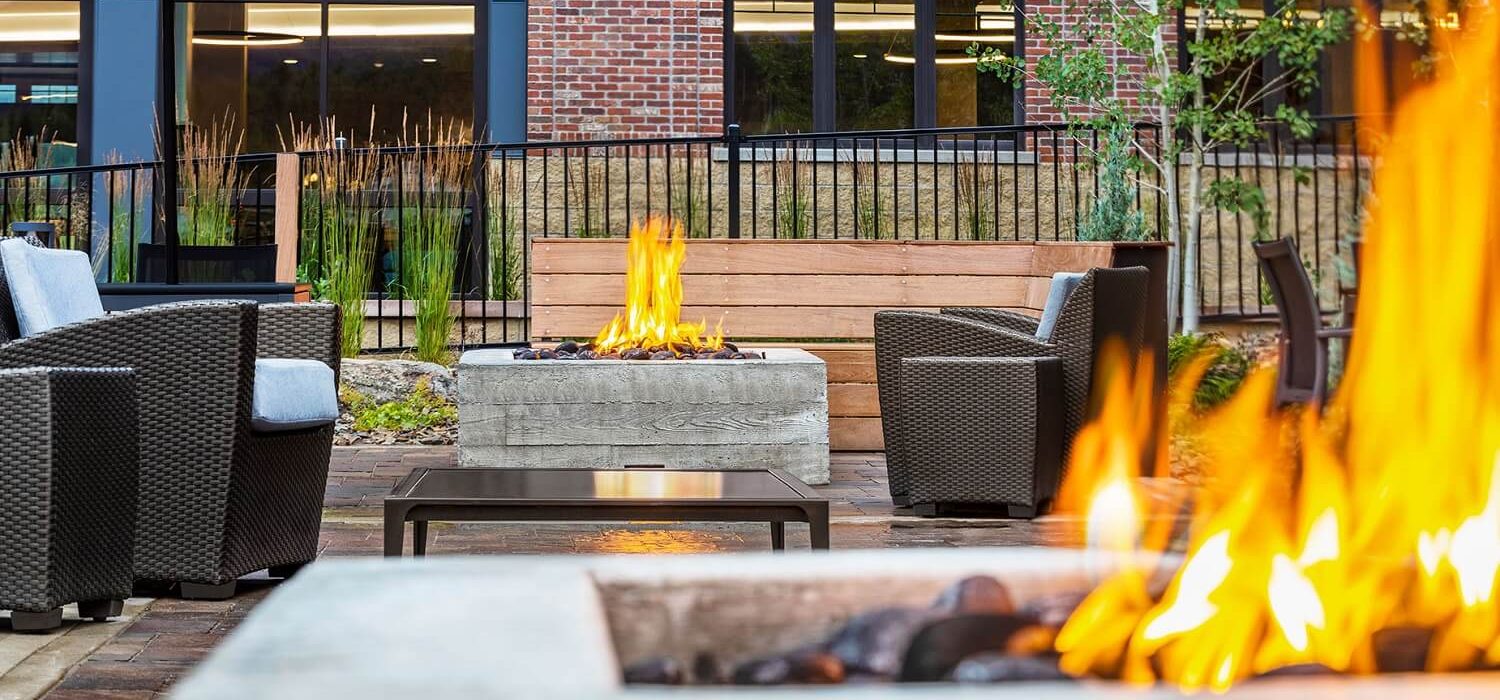 Outdoor Fire pits at The Wilson Hotel